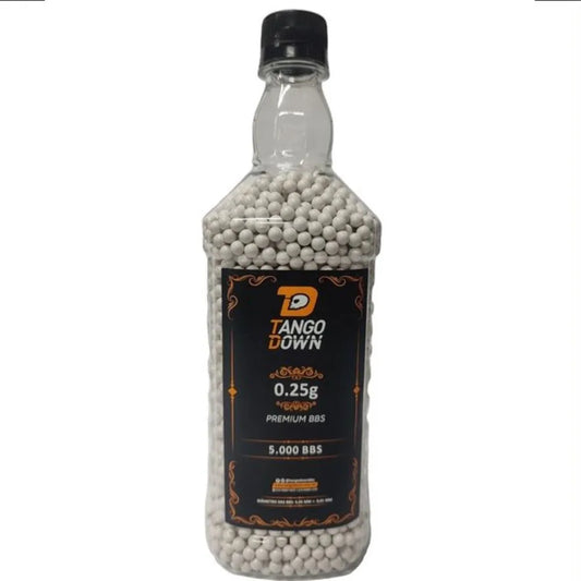 Bbs Airsoft 0.25g Tango Down 5000 6mm - Alta Precisão Premium