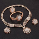 Conjunto de Colar Anel Pulseira e Brincos Dubai